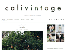 Tablet Screenshot of calivintage.com